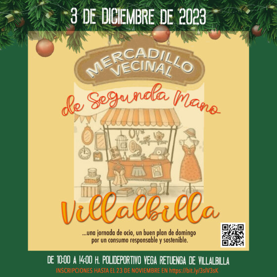 Visita el Mercadillo Vecinal de Segunda Mano, el 3 de diciembre en el Pabellón Vega Retuenga