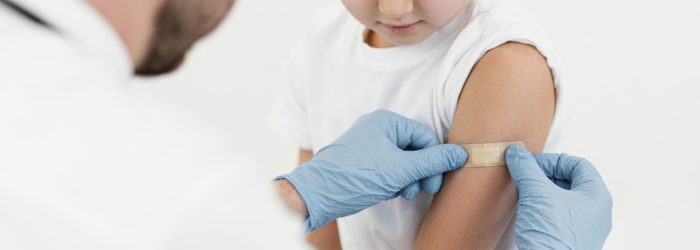 close-up-doctor-putting-patch