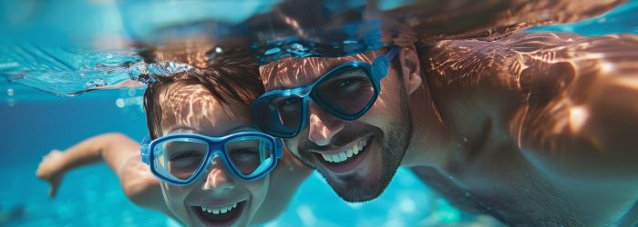 natación familia